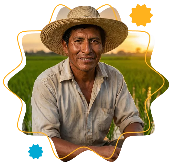 Agricultor Piurano con Caja Piura